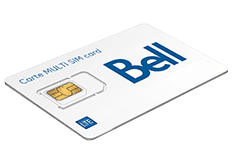 SIM card with a monthly plan