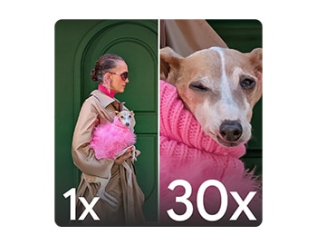 Get ridiculously close with 30x Super Zoom.