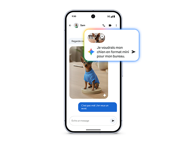 Je voudrais mon chien en format mini pour mon bureau.
