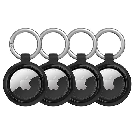 OtterBox sleek holder for Apple AirTag (4-pack, black)